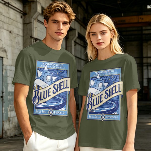 Blue Shell Brewing Co Mushroom White Ale T-Shirt