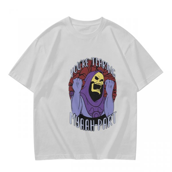 Olive T-Shirt With Skeletor 'You're Tearing Myaah-Part' Graphic