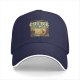 Black Baseball Cap With Coffee And Mountain Sunrise Graphic