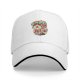 Black baseball cap with spooky drink graphic and Japanese text