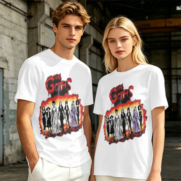 Olive T-Shirt Featuring The Goths Gothic Women Art Print
