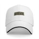 Black baseball cap with humorous 'some things are better left alone' text