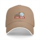Black baseball cap with mirror and coffee graphic that says LIKE THIS