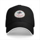 Black Baseball Cap With Aperture Bakery Cake Logo Print
