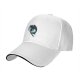 Black Baseball Cap With Dragon Silhouette And Full Moon Print