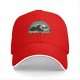 Black Baseball Cap With Sleeping Panda Graphic Design