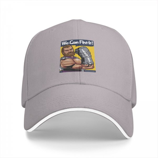 Black baseball cap with We Can Fist It muscular warrior graphic
