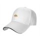 Black Baseball Cap With Cute Sad Cartoon Face Graphic
