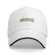 Black Baseball Cap With Colorful Cartoon Character Group Print