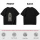 Olive Graphic T-Shirt With Cult Occult Art Print
