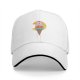 Black Baseball Cap With Pac-Man Ice Cream Cone Graphic