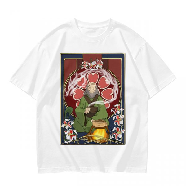 Olive Green T-Shirt Featuring Iroh from Avatar: The Last Airbender