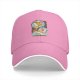 Black baseball cap with sleeping dreamer graphic print