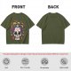 Olive T-Shirt with Day of the Dead Sugar Skull and Taco Food Art