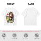 Olive T-shirt with Panda Warrior Riding Mythical Horse Graphic