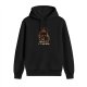 Black Hoodie With Angry Cat On Laptop 'Does Not Find You Well' Print