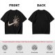 Olive T-shirt with Alien Facehugger Swoosh Graphic Print
