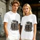 Olive T-Shirt With Skeletons Holding A Beer Pitcher Graphic