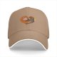 Black Baseball Cap With Hugging Monkeys Heart Design