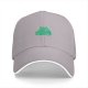 Black Baseball Cap With Cute Green Frog Graphic