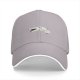 Black Baseball Cap With Funny Disconnected Stick Figure Print