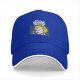Black Baseball Cap With 'What a Stupid World' Retro Pop Art Print