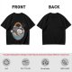 Oversized T-Shirt With Chubby Cat In Ramen Bowl Print