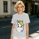 Olive T-Shirt With Cute Cartoon Horse Graphic Print
