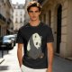 Olive T-shirt with Sad Sitting Panda Graphic Print