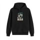 Black hoodie with 'Fueled by Coffee & Existential Dread' grim reaper graphic