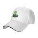 Black Baseball Cap With Green Silhouette Art Print