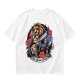 Olive T-shirt featuring The Cursed Prince Beast with roses and candelabra
