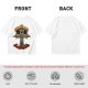 Olive graphic t-shirt with swords n sorcery appetite for sacrifice cross design