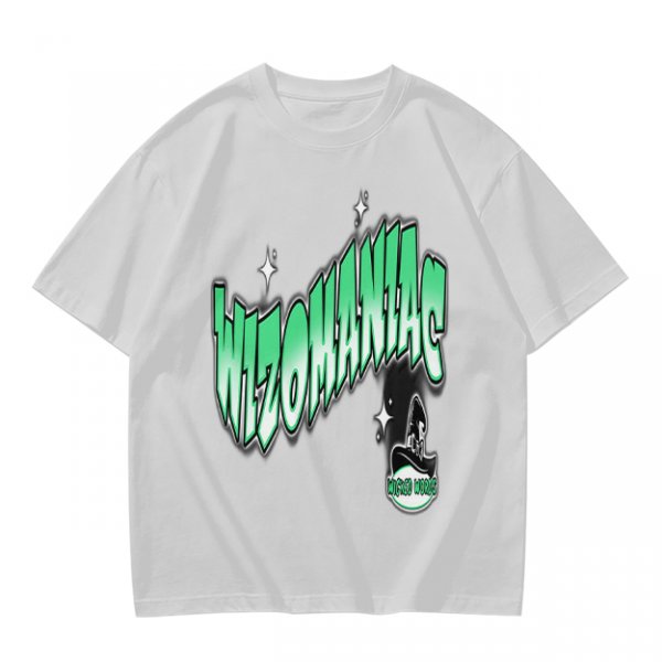 Olive Green Graphic T-Shirt with Wizomania Wizard Print
