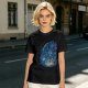 Olive T-Shirt With Blue Fantasy Monster Graphic Print