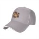 Black baseball cap with espresso machine and hamster graphic