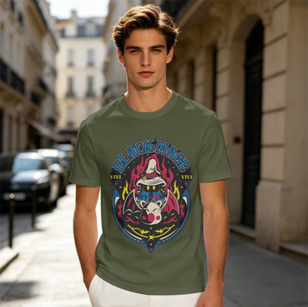 Black Mage Vivi Graphic Tee for Final Fantasy Fans
