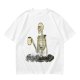 Olive Skeleton Holding Coffee Mug In Water Graphic T-Shirt