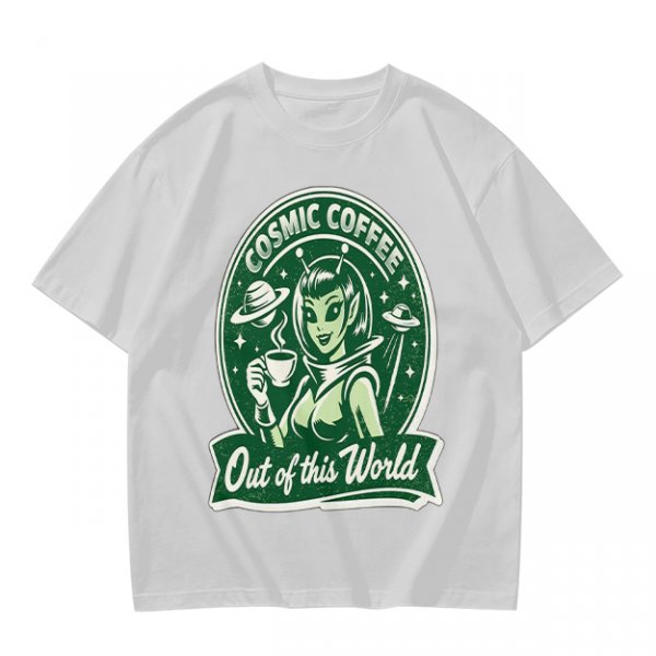 Cosmic Coffee Out of this World Alien T-Shirt