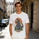 Godzilla Eating Ramen Sunset City Graphic T-Shirt