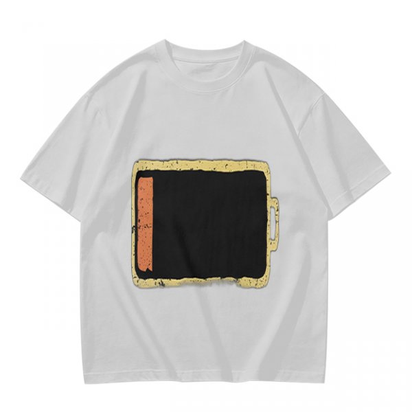 Olive Green T-Shirt With Distressed Retro TV Graphic Print