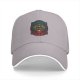 Black Baseball Cap With Colorful Mystical Geometric Emblem Print