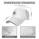 Black Baseball Cap With Cute White Cat Hugging Anatomical Heart Art