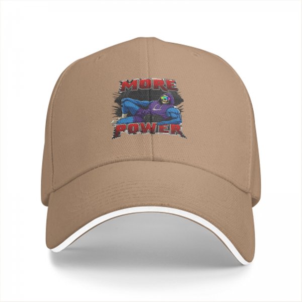 Black Baseball Cap With Skeleton Graphic And More Power Text