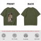 Olive Green T-Shirt With The Princess Tarot Card Style Anime Print