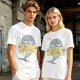 Olive T-Shirt With Grumpy Narwhal Holding Not A Unicorn Sign