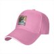 Black Baseball Cap with Japanese Wave and Ship Art Print