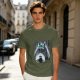 Olive T-shirt with My Neighbor Totoro Rain Scene Print
