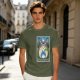Olive T-shirt with My Neighbor Totoro Forest Spirit Tarot-style Print