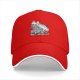 Black Baseball Cap With Detailed Monochrome Dragon Art Print